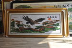 十字绣 孤品 大雁展翅飞