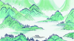 传统山水水墨画