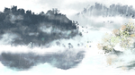 传统山水水墨画