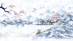 传统山水水墨画