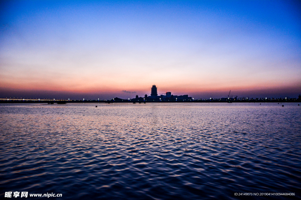 吴忠市黄河楼风景