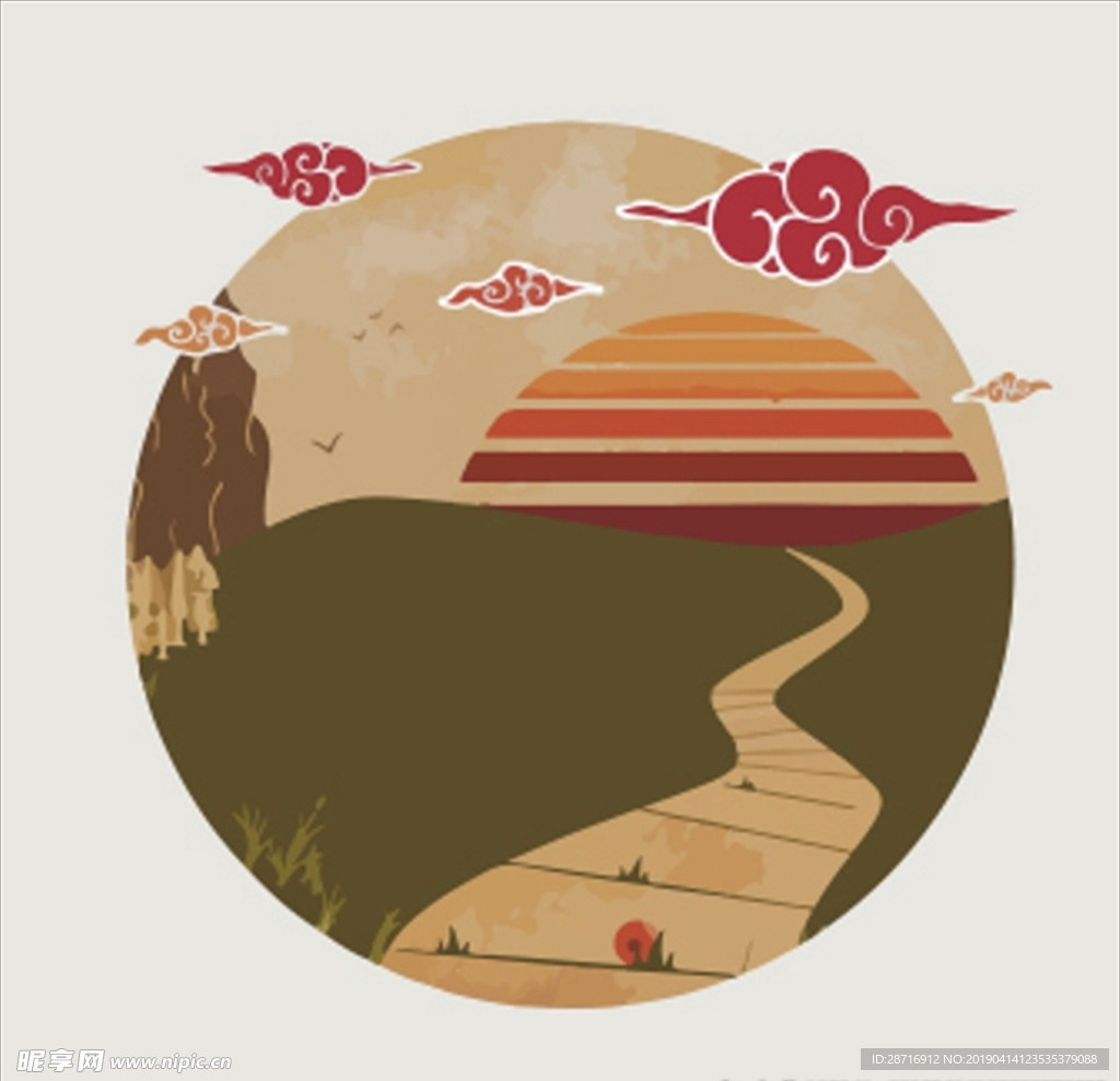 中国风水墨山水画