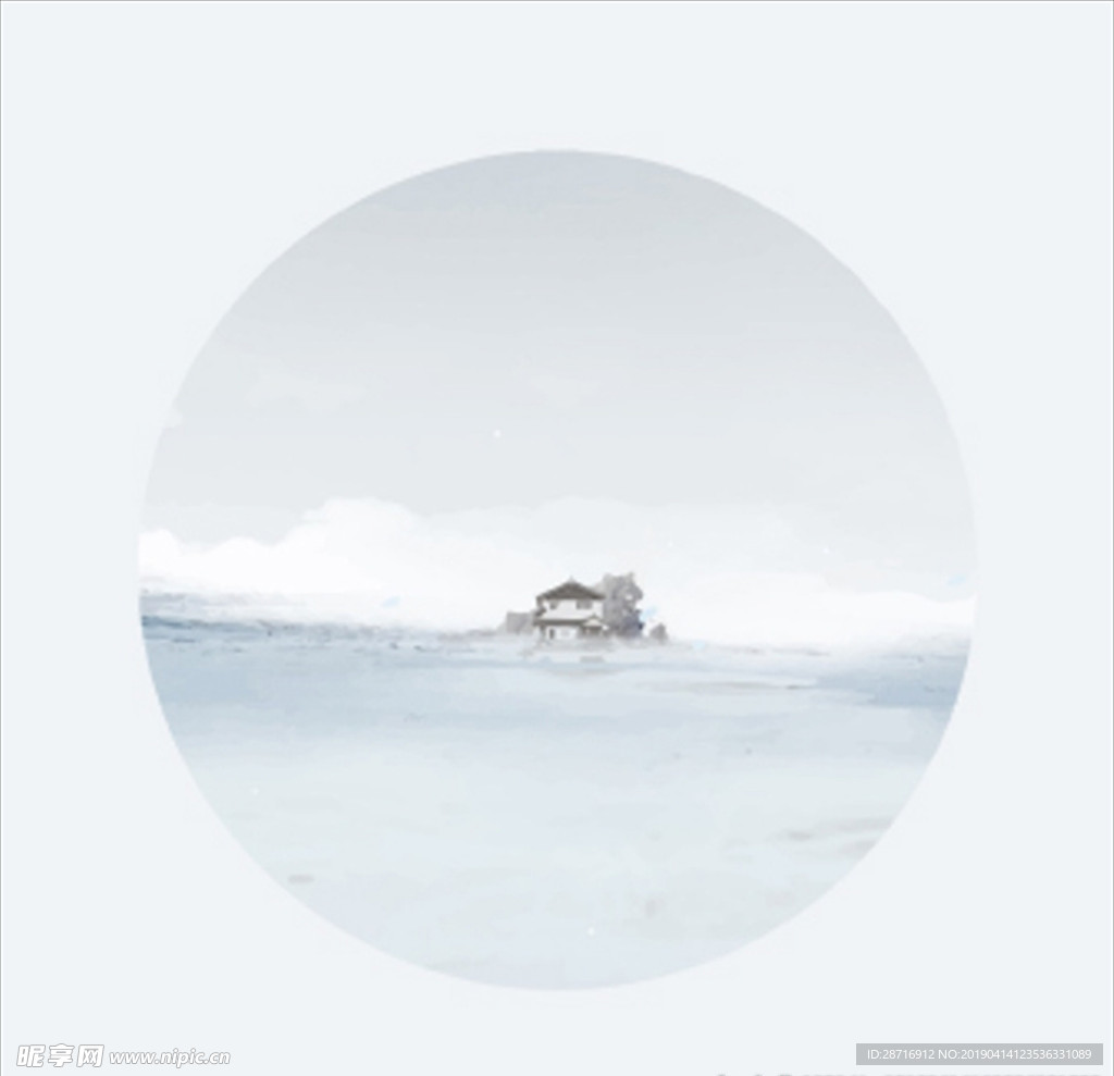 中国风水墨山水画