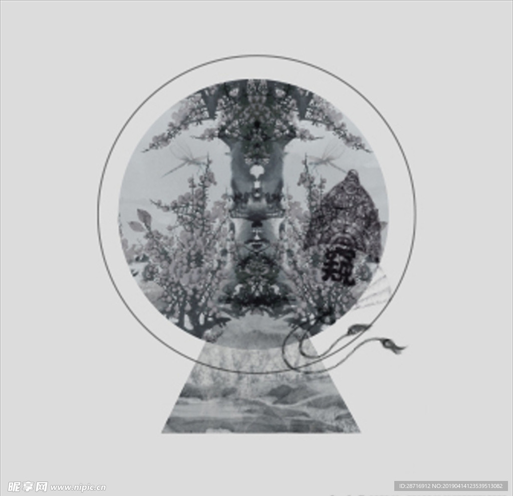 中国风水墨山水画