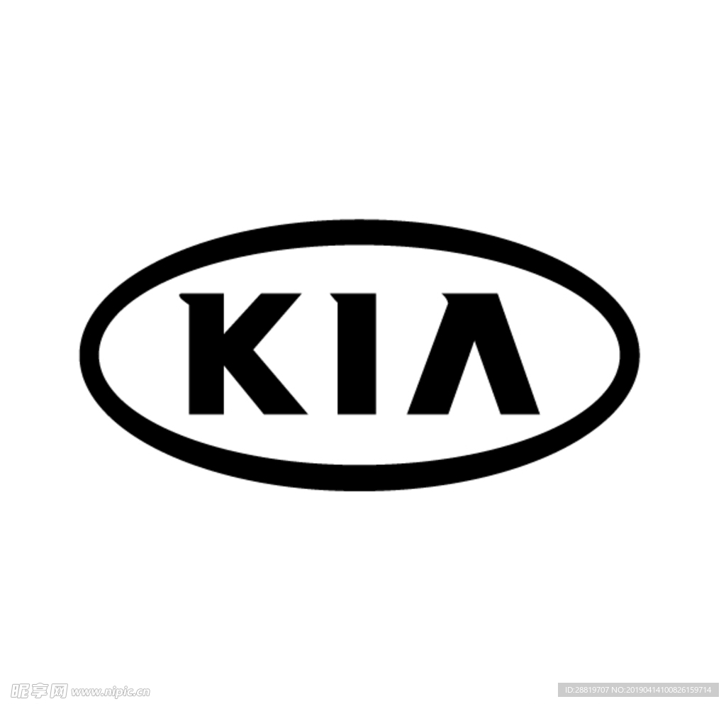 KIA起亚车标 矢量图