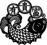 鱼剪影
