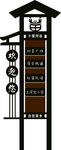 复古指示牌