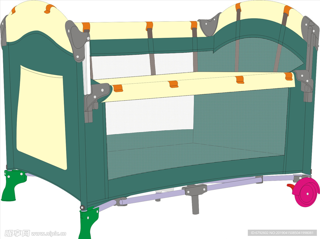 童床矢量图