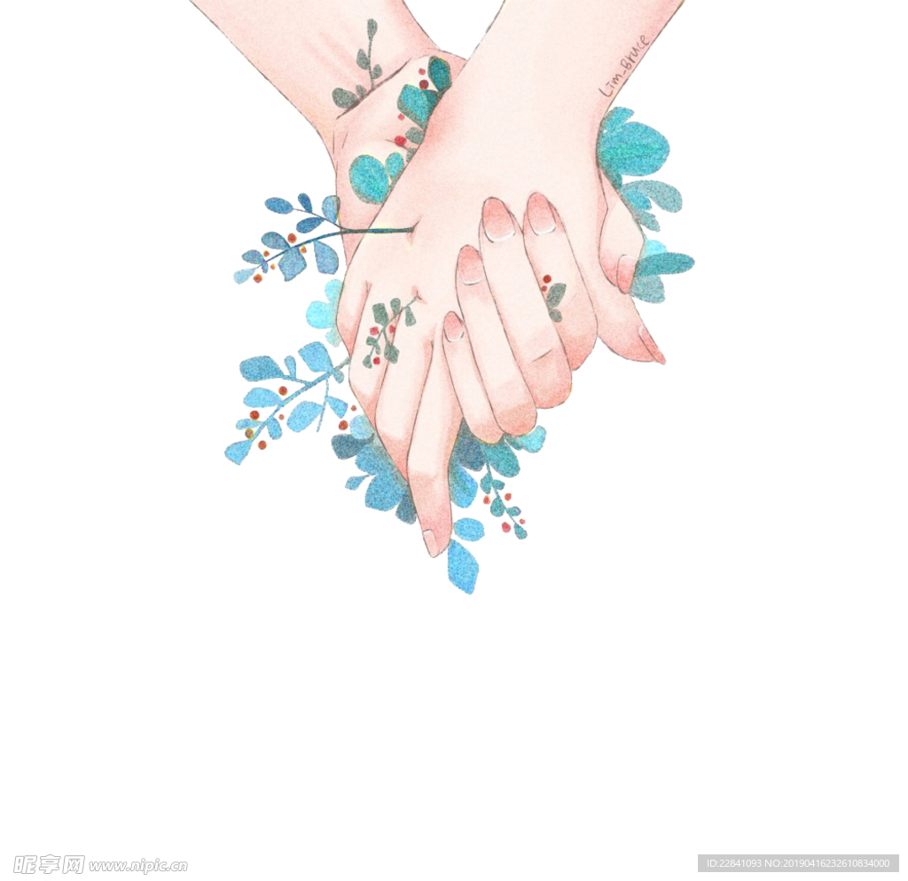 手绘花