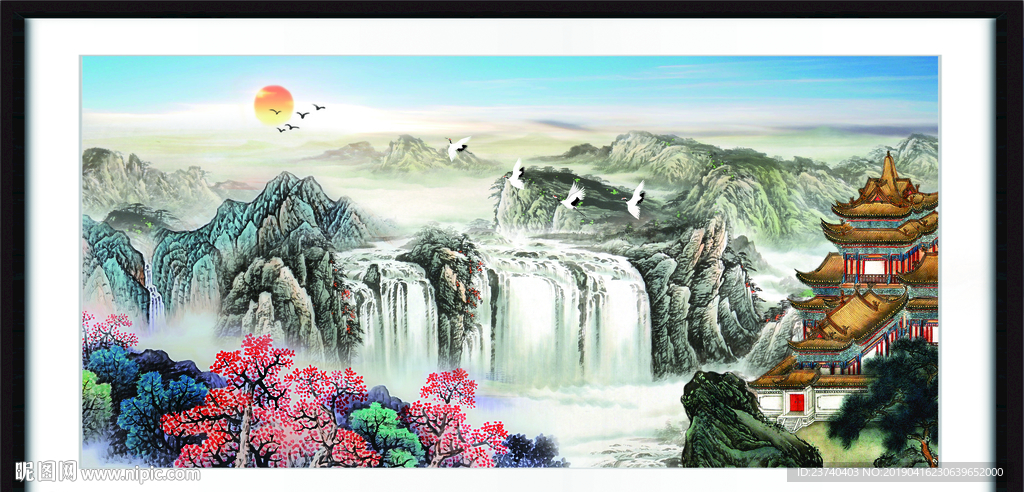 巨幅山水画