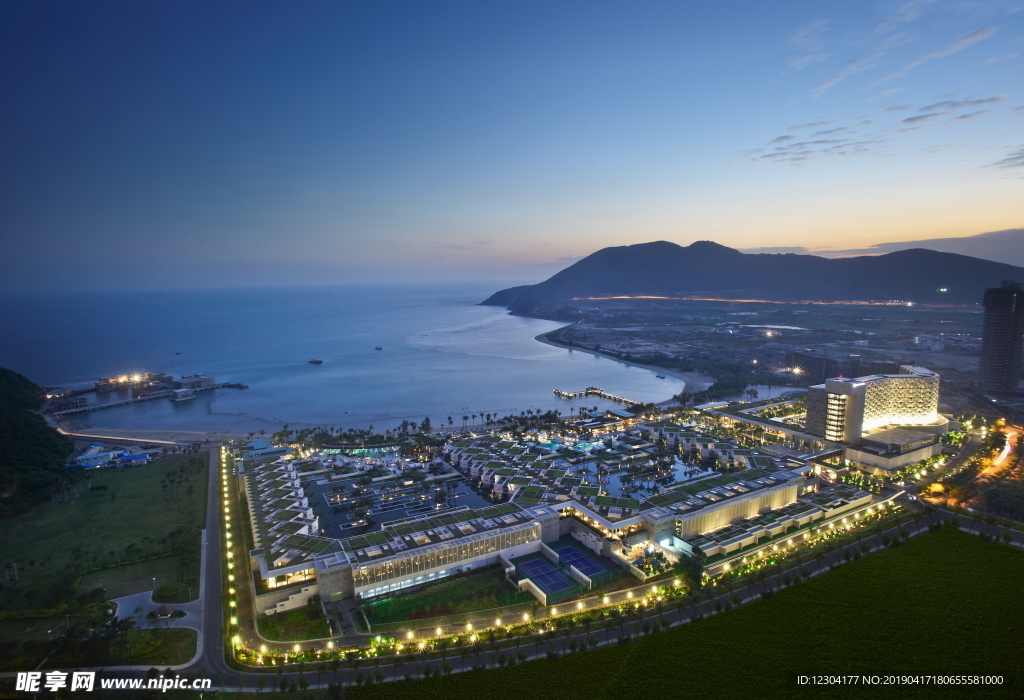 建筑 城市 晚上 夜景 黄昏