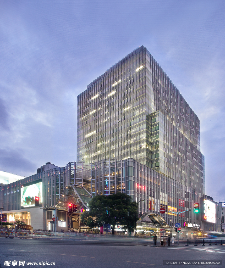 建筑 城市 晚上 夜景 黄昏