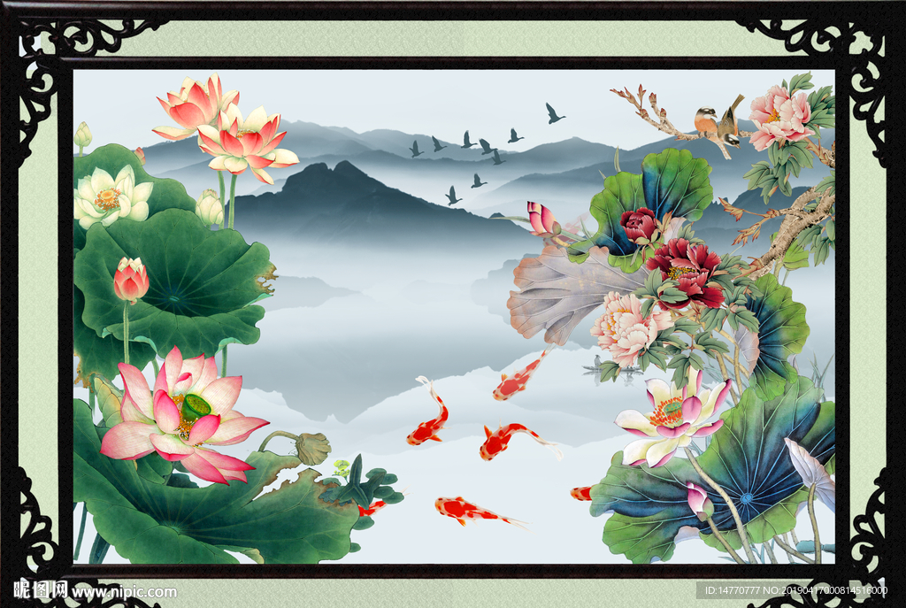 荷花图