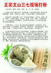 文山三七加工现场打粉海报