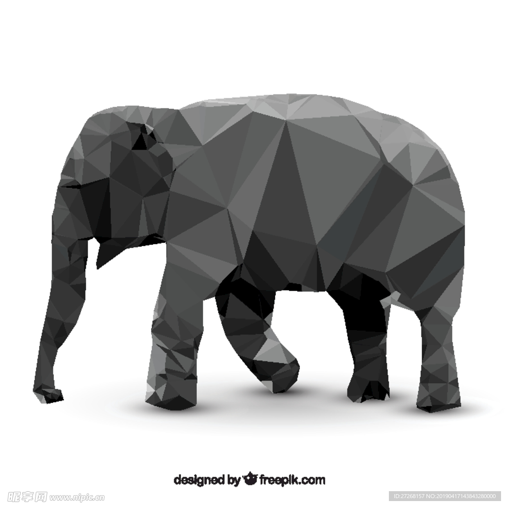 几何动物插图