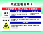 毒气体粉尘噪音提示牌 有毒气体