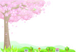 设计春天的樱花树