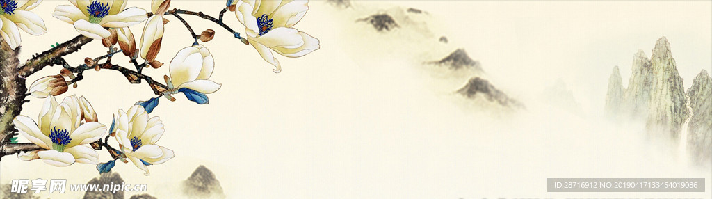 中国风山水画
