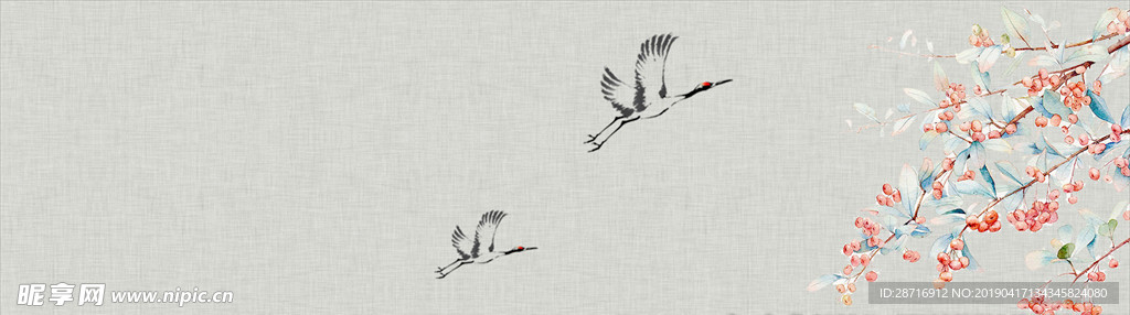 中国风山水画
