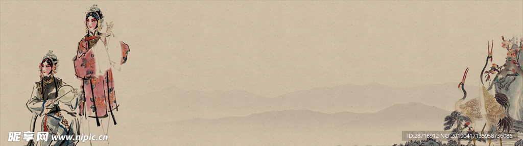 中国风山水画
