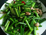 蒜苔炒肉