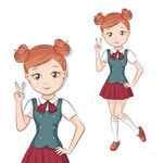 卡通女孩