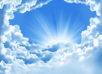 天空白云吊顶