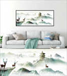 新中式水墨山水画