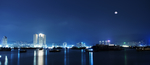 珠海 日月贝 夜景 城市 海边