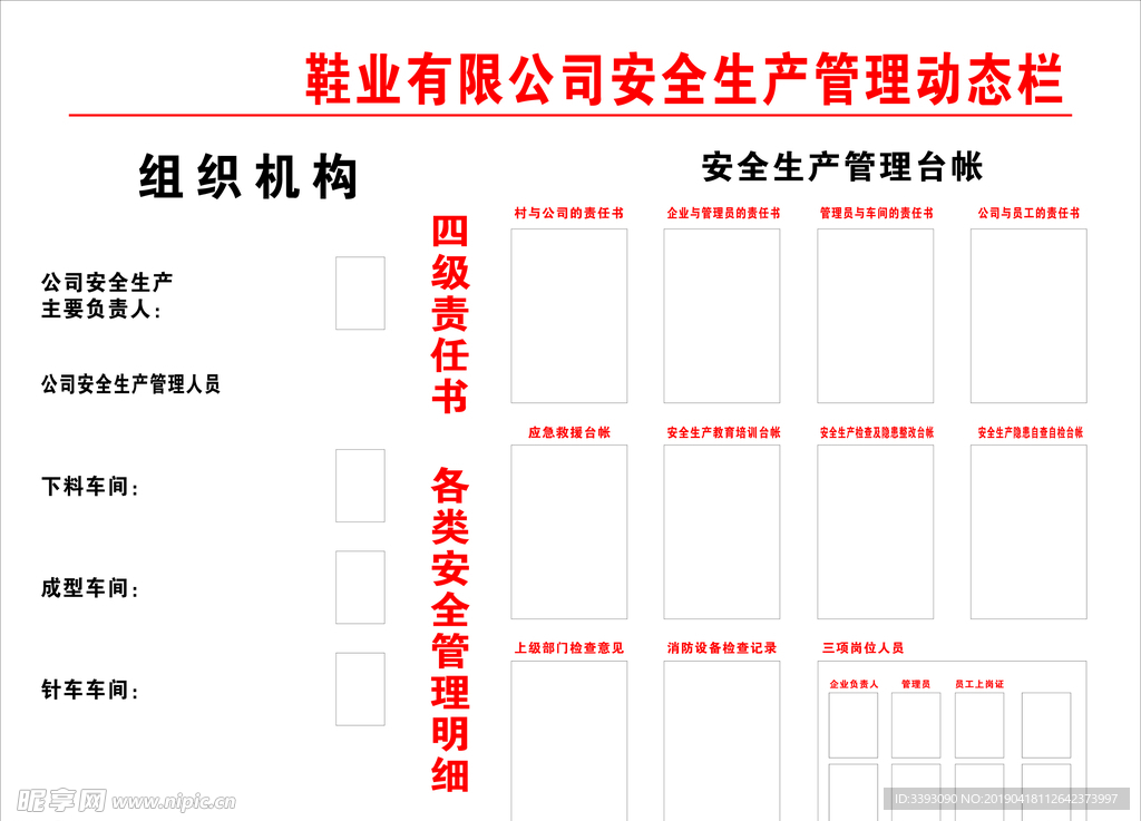 安全生产管理动态栏