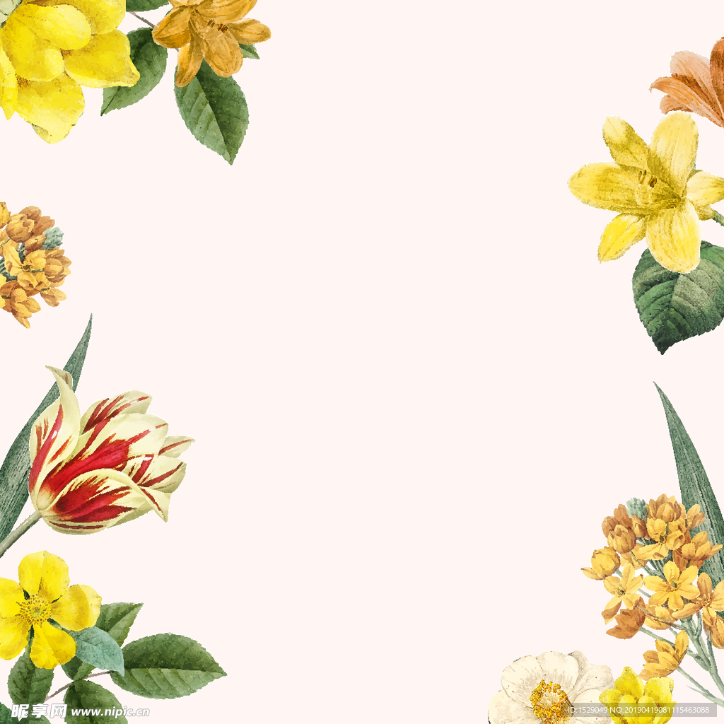 花卉边框
