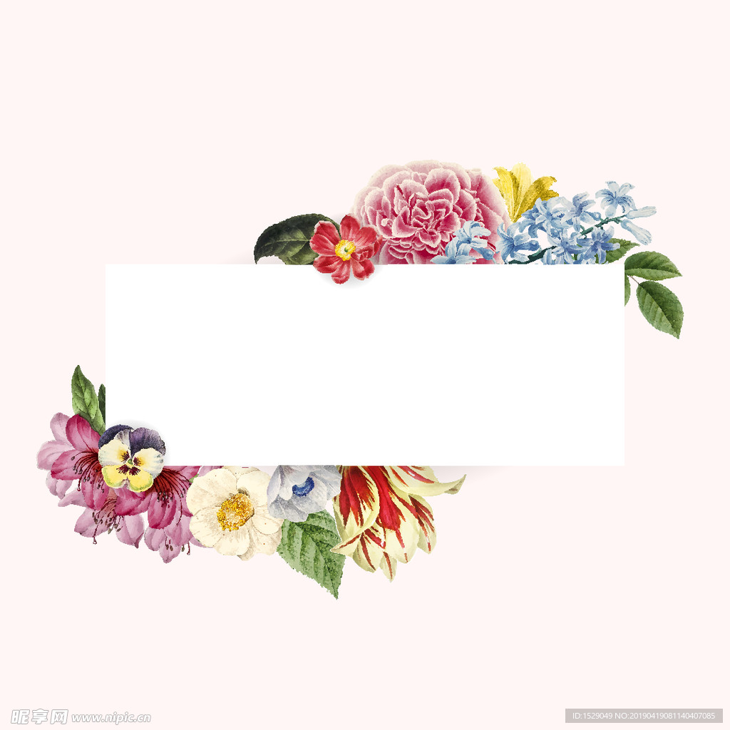花卉边框