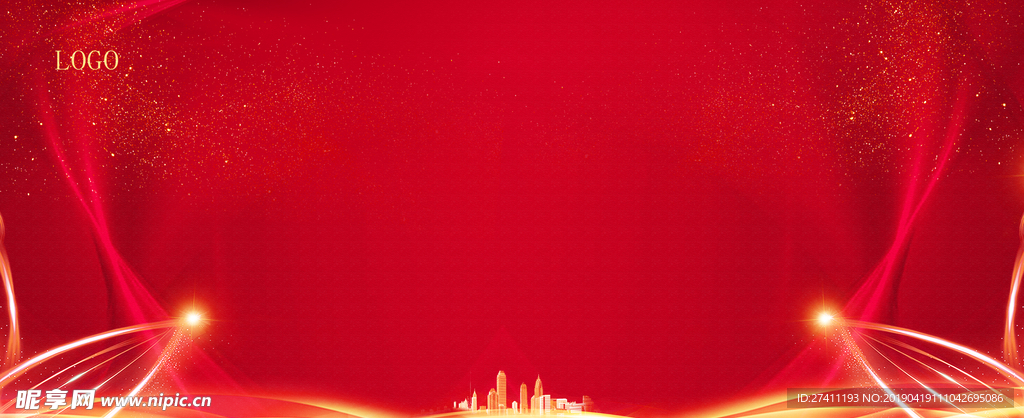 红色背景