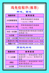 鸡免疫程序
