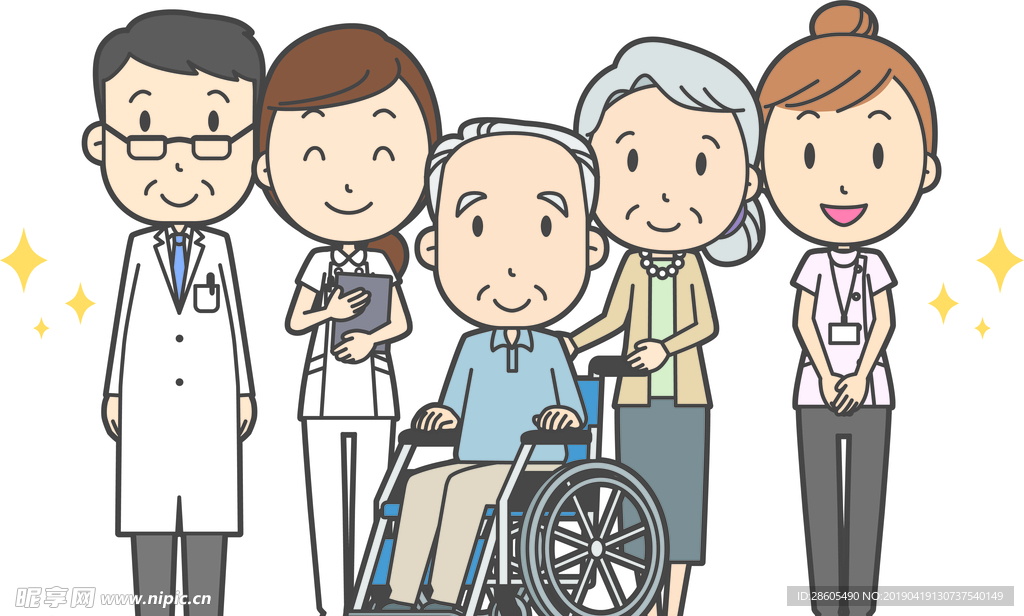 医护人员和家属