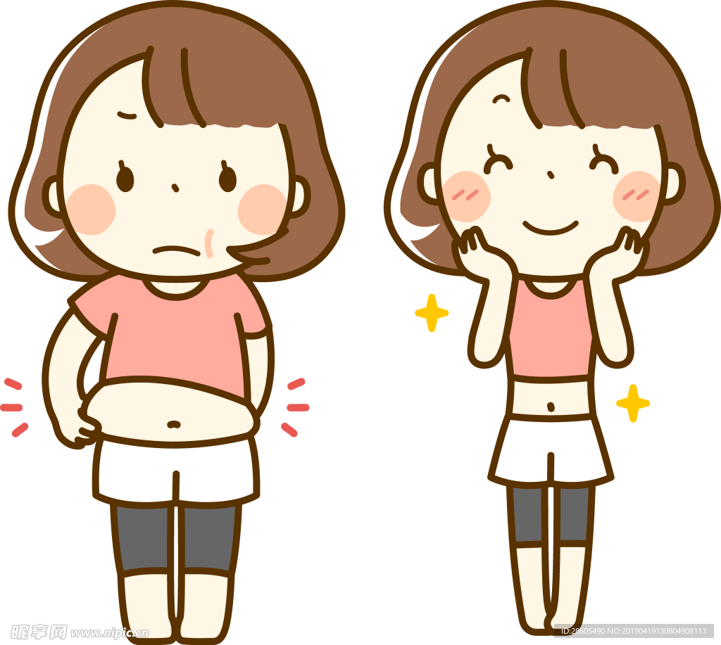 设计 减肥少女