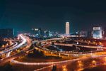 夜间繁华城市