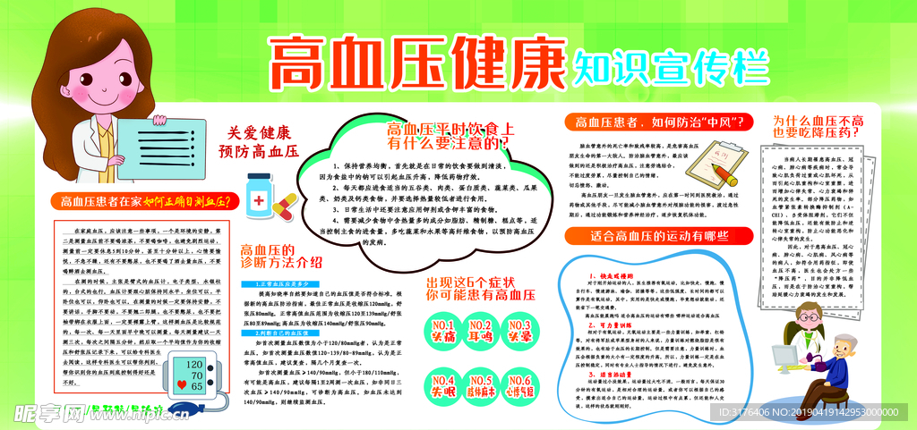 医院预防高血压展板设计