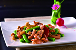 蜜豆炒蒜香肉