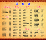 菜单模板