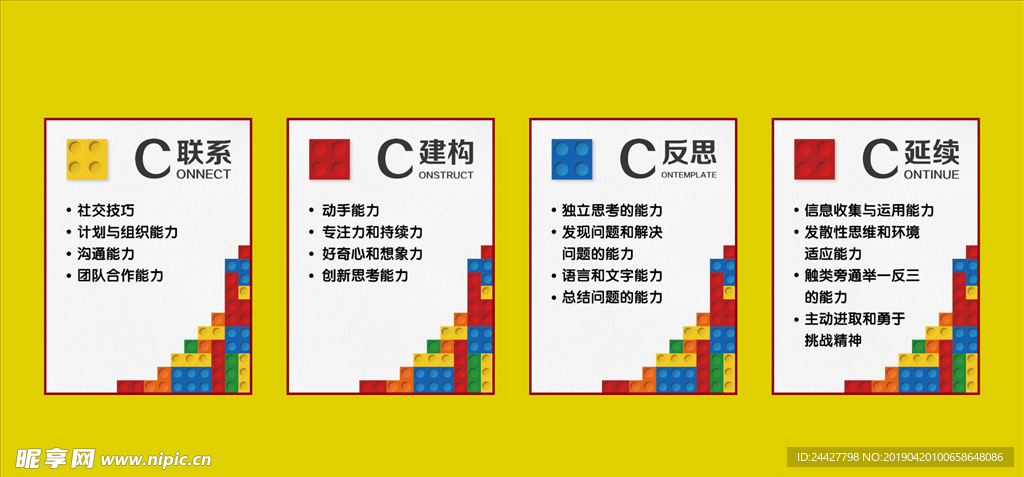 联系 建构 反思 延续 展板