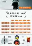 美容美发价目表