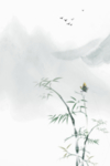 花鸟山水画 中国风 水墨工笔画