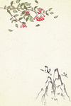 花鸟山水画 中国风 水墨工笔画