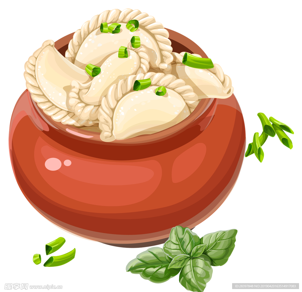 冬至吃饺子卡通装饰图案图片素材免费下载 - 觅知网
