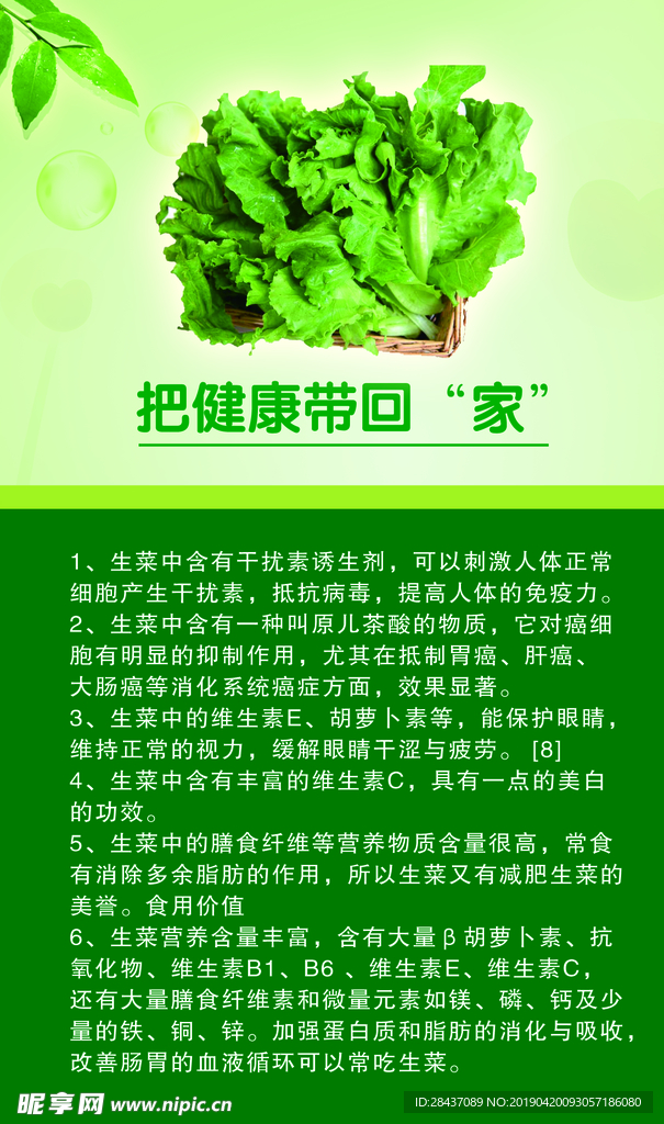 生菜的功效与作用
