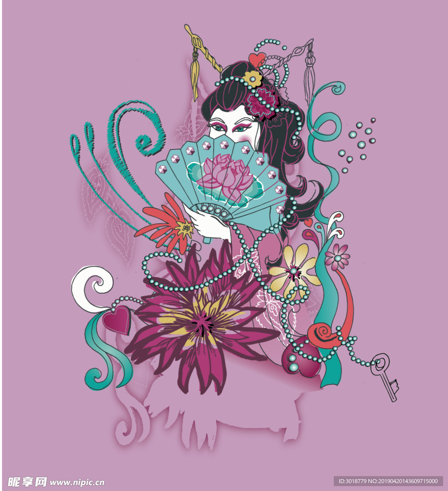 人物印花