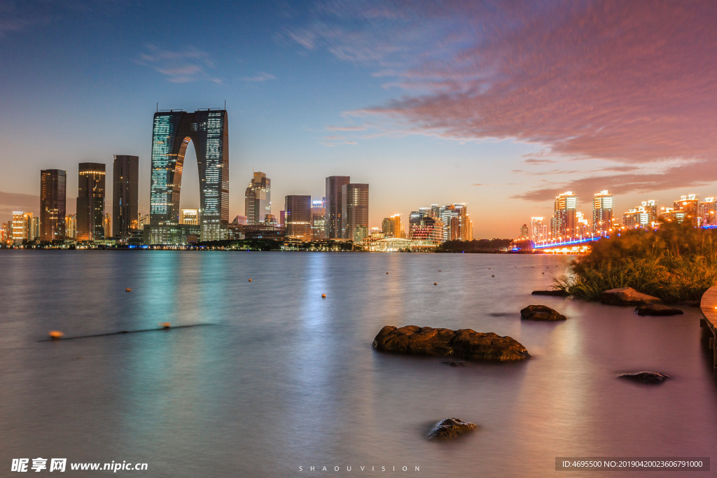 金鸡湖夜景