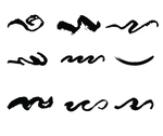 水墨字画素材