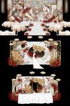 新中式水墨背景婚礼效果图